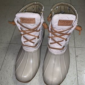 Sperry ivory duck boots